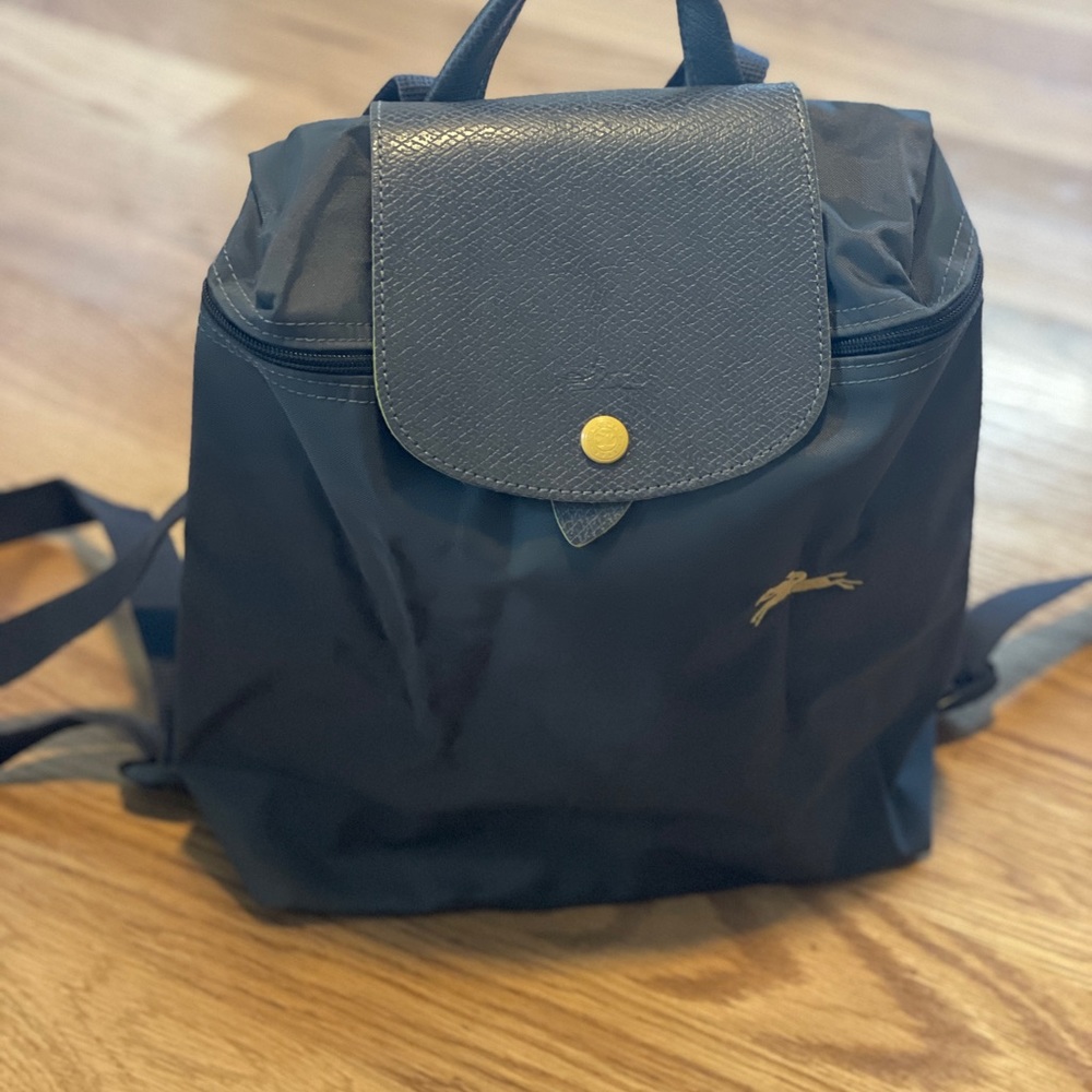 Longchamp Club Nylon Backpack - Grey/Yellow